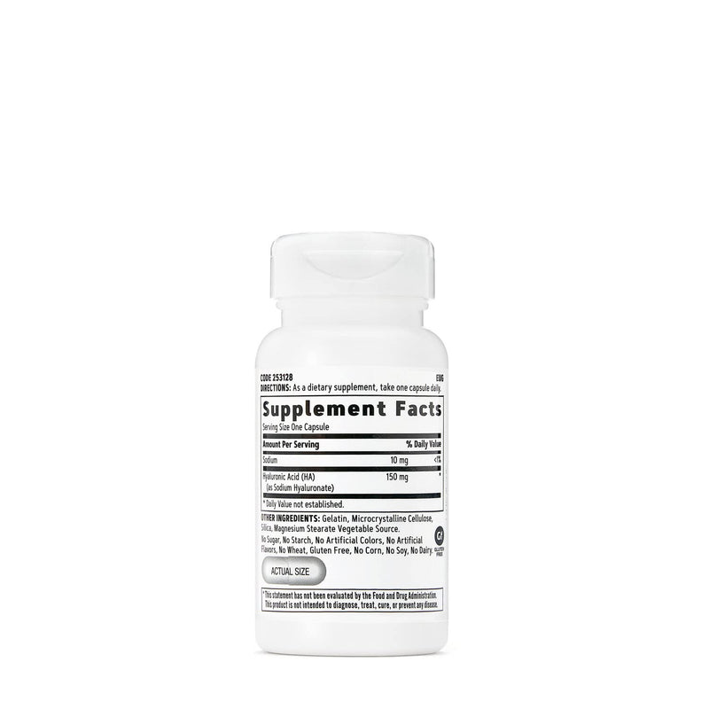 [Australia] - GNC Women's Hyaluronic Acid | Skin Hydrating Daily Supplement | Supports Moistureand Joint Health | 30 Capsules 
