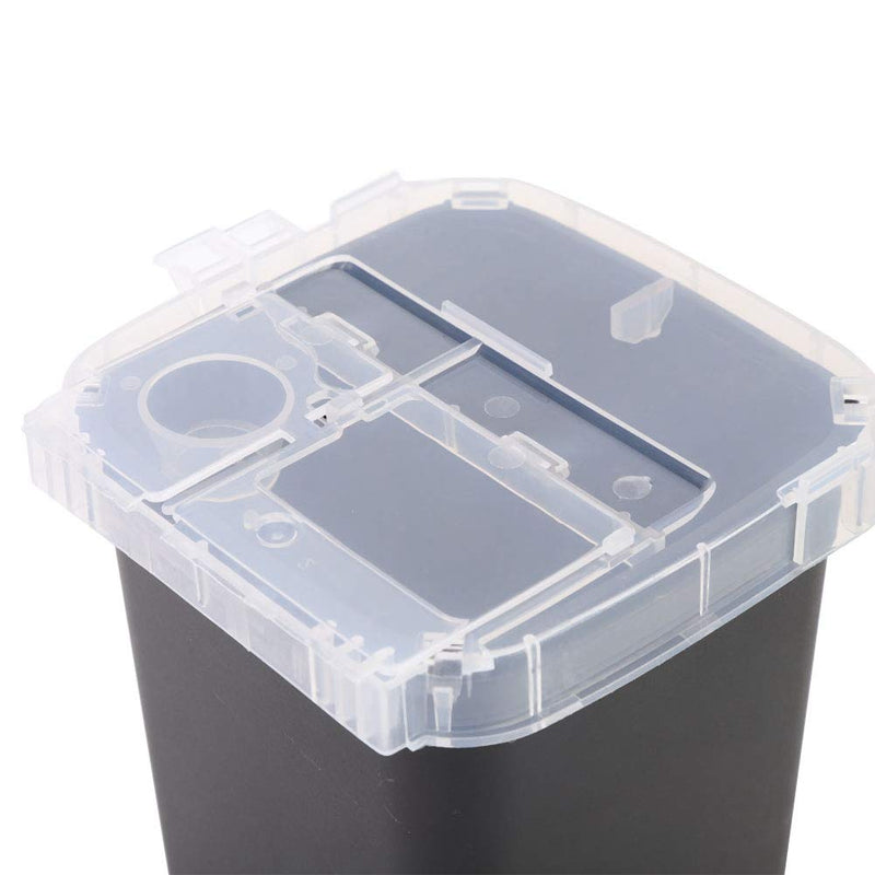 [Australia] - Delaman Sharps Disposal Case Waste Blade Storage Box Tattoo Blade Syringe Needle Trash Container 1PC(Black) 