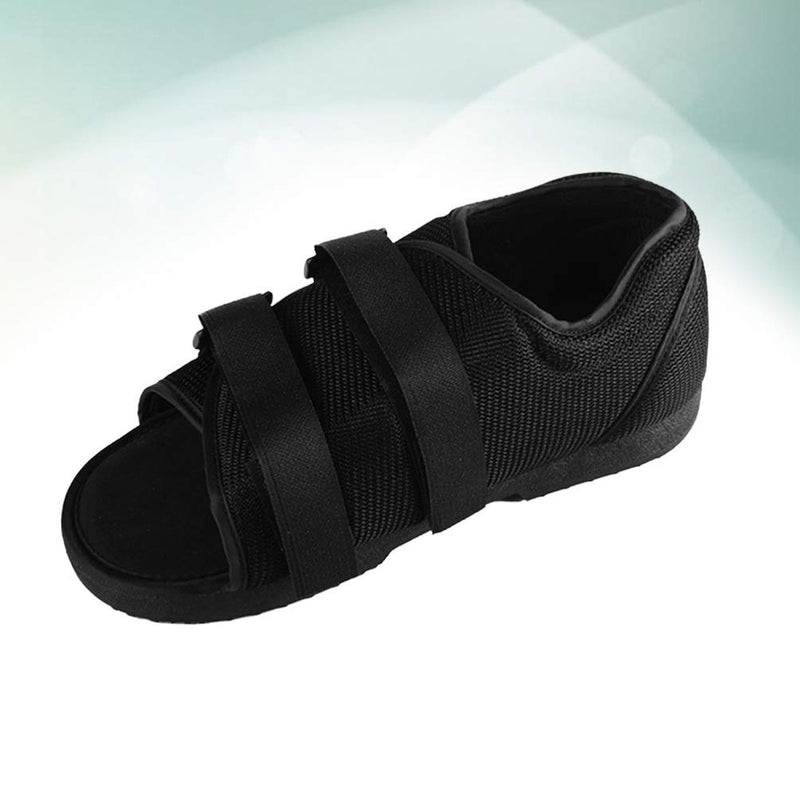 [Australia] - Artibetter Post Op Shoe Walking Boot with Adjustable Strap Post Injury Surgical Foot Cast Sandal Square Toe Orthopedic Support Brace for Broken Bone(WM Black) 