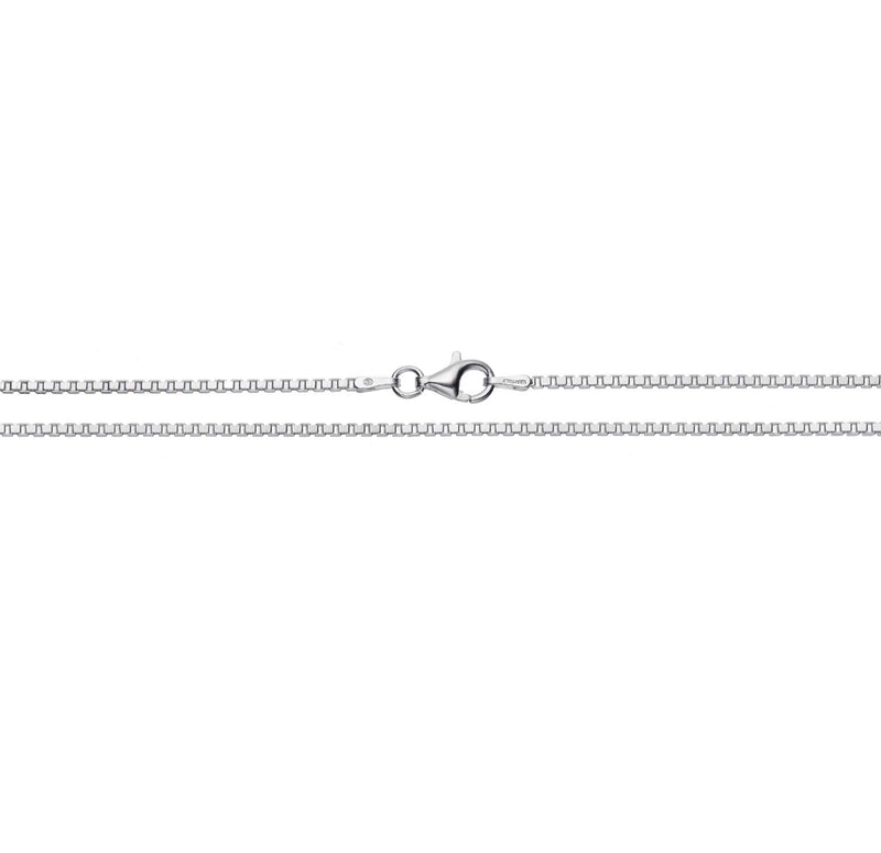 [Australia] - Sterling Silver 1.5mm Classic Italian Box Chain Necklace, 16" - 30" 20.0 Inches 