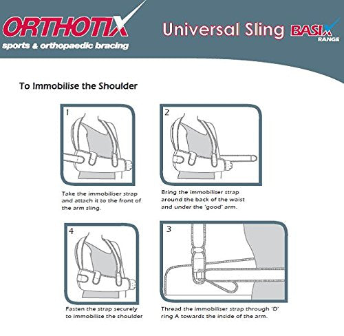 [Australia] - Express Orthopaedic® - Medically Approved Universal Foam Sling for Adults With Abdominal Immobilising Strap - Supplied to UK Hospitals 