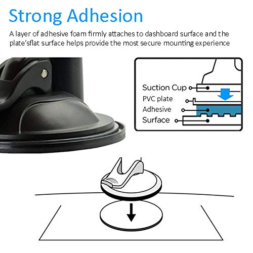 [Australia] - Randconcept - 95mm 3M VHB Adhesive Dashboard Pad Mounting Disk for Suction Cup Phone Mount & Garmin GPS Suction Mount | 3.74" Wide Diameter 2 Pcs 