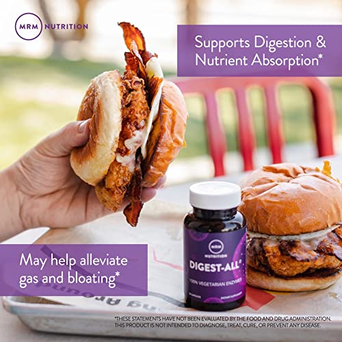 [Australia] - MRM Nutrition Digest-All ® IC Probiotics & Digestive Enzymes | Improved Digestion and Absorption | Healthy Digestion | May Help with Bloating and Gas | Gluten-Free | 15 Servings 
