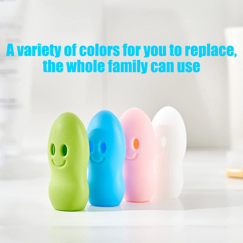 [Australia] - Travel Toothbrush Head Cover Case for Kids, Children Silicone Protector Cap, Dustproof Toothbrush Protect Case (Set of 8) Set of 8 