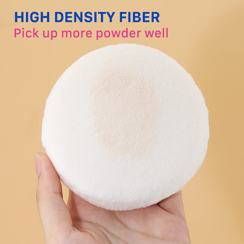 [Australia] - Body Powder Puff, for Body Powder/Loose Powder/Dusting Powder/Perfumed Powder, 4.13 inch Large Size, Pack of 4 