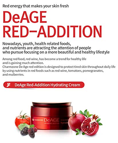 [Australia] - CHARMZONE DeAge Red Addition Hydrating Cream- Long Lasting Moisturizer, Smoothing Lines and Ultimate Nourishment (50ml/1.7 fl.oz) 