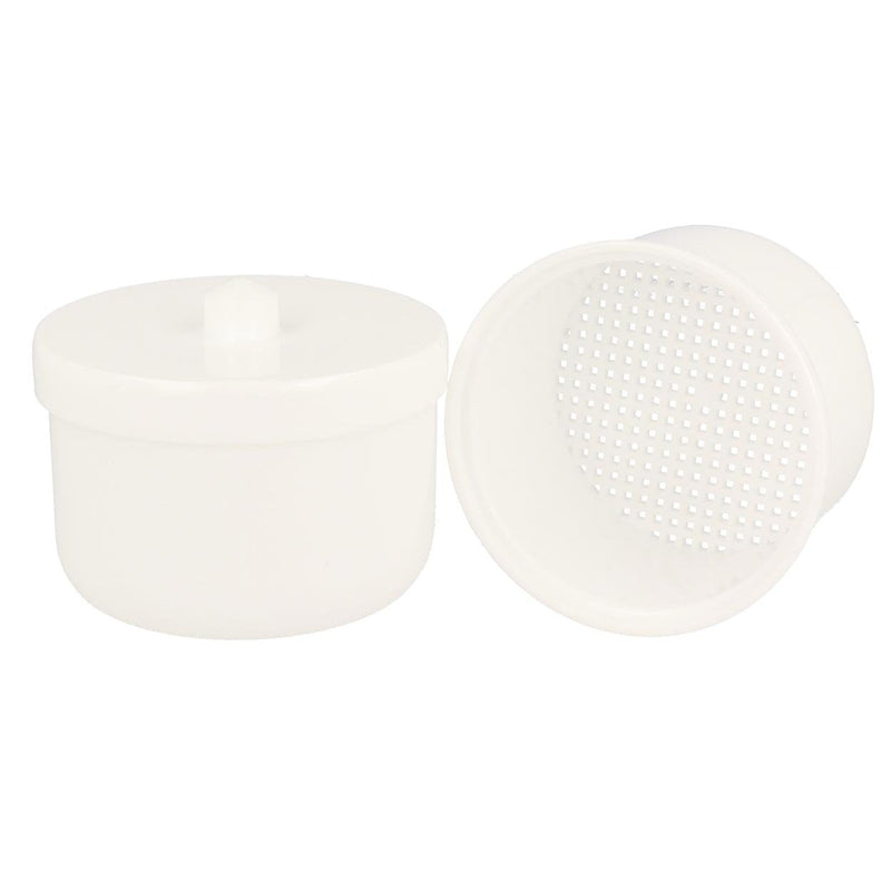 [Australia] - Dr. Bauer's Denture can with rinsing Basket | Prosthesis Container White (1 Piece) 
