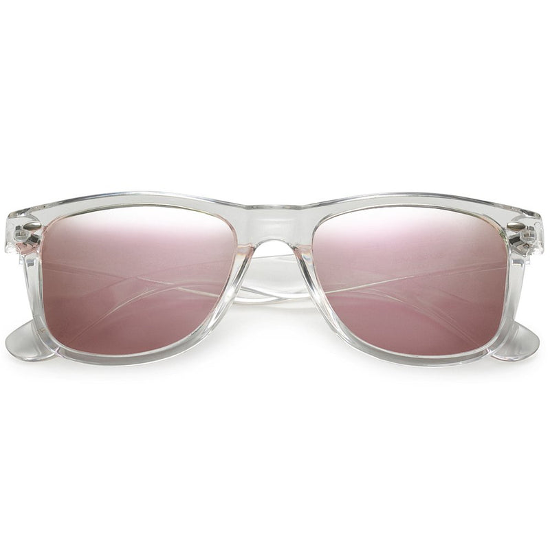 [Australia] - Polarspex Polarized 80's Retro Classic Trendy Stylish Sunglasses for Men Women Crystal | Pink Quartz 52 Millimeters 