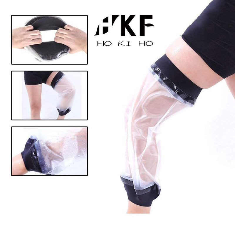 [Australia] - HKF HO KI HO Waterproof Protectors Dressing Cover for Shower,Cast Protector for Adults Knee,Adult Broken Knee Wound Burns Cast Cover with Waterproof Seal Protection, Lightweight Reusable. 