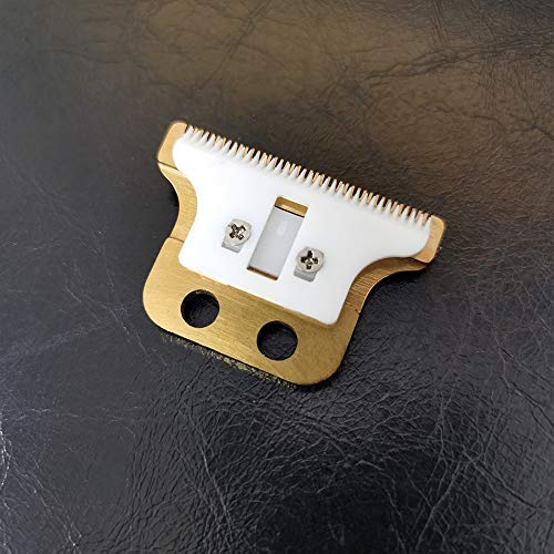 [Australia] - Double gold Standard Replacement Blade set for wahl detailer 8081 (White CeramicX2) White CeramicX2 