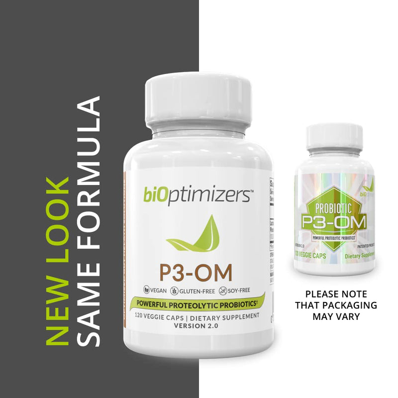 [Australia] - P3-OM - Proteolytic Probiotic and Prebiotic Supplement - Contains Lactobacillus Plantarum OM - Can Provide Immune Support - May Help Improve Gut Health to Help with Bloating and Gas, 30 Capsules 