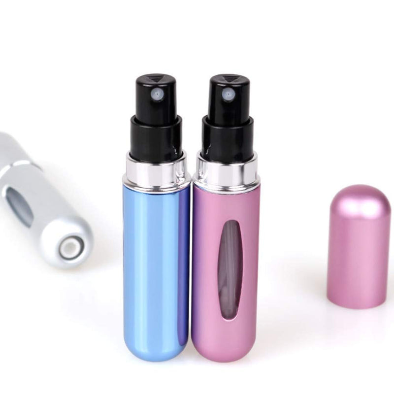 [Australia] - Mini Refillable Perfume Portable Atomizer Bottle Refillable Perfume Spray, Refill Pump Case for Traveling and Outgoing (5ml, 4 Pack) 