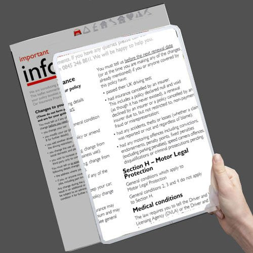 [Australia] - MagniPros(2PACK) Large Full Page 3X Premium Magnifying Sheet Fresnel Lens 7.5" X 10.5"+2 Bonus Ruler Magnifiers+2 Bookmark Lenses-Best Magnifying Set for Reading Small Prints & Low Vision Seniors 