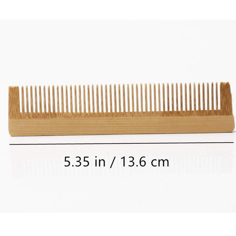 [Australia] - 4 Pcs Wooden Comb Hair Comb Massage Comb Eco Friendly Zero Waste Bamboo Handmade Wood Hair Comb 5.35 ''/ 13.6cm for Women, Men and Girls 