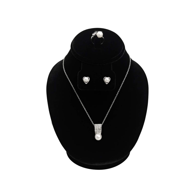 [Australia] - Mooca Jewelry Display Necklace Chain Jewelry Bust Display Holder Stand, Necklaces Display Necklace Mannequin, Necklace Bust Jewelry Bust Stand, 8 1/4" Height, Black Velvet 