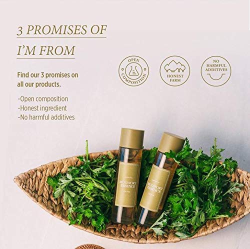 [Australia] - [I'm From] Mugwort Essence 5.4 Fl Oz | 100% Vegan Mugwort Extract - Soothe Sensitive and Irritated Skin, Redness Relief, Refreshing, Hydrating toner | All Skin Types, PETA approved 