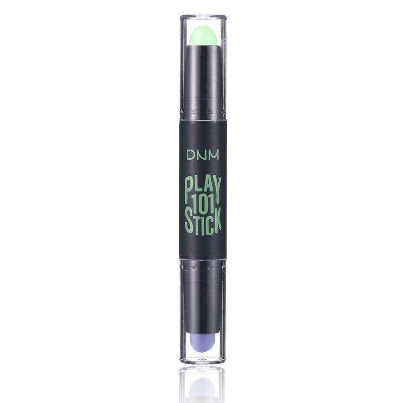 [Australia] - CCbeauty Dual-Ended Green Purple Concealer,Cream Colour Corrector Correcting Stick,Brightens Dullness,Professional Full Coverage Foundation Stick,Correct the Red For Dark Circle Redness Blemishes(#01) #01 