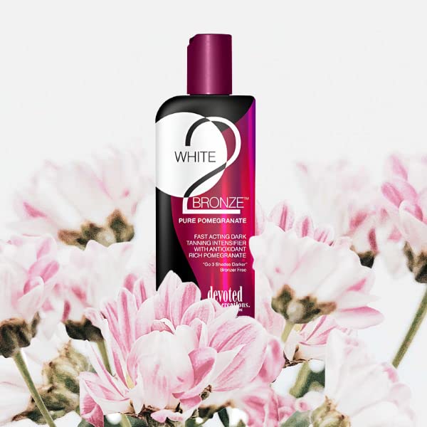 [Australia] - Devoted Creations White 2 Bronze Pomegranate sunbed tanning lotion cream (250ml bottle) 