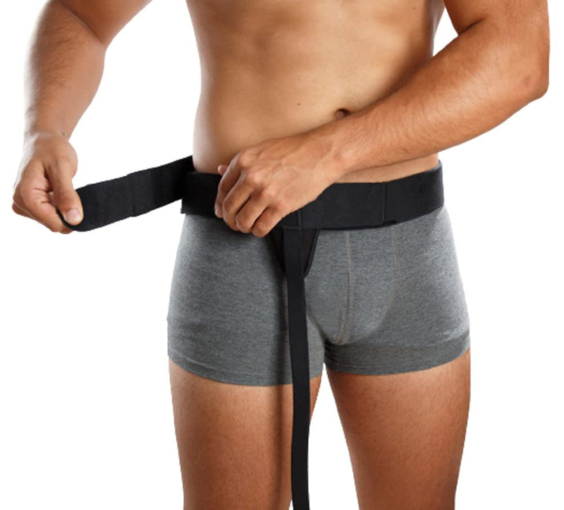 [Australia] - Movibrace Inguinal Groin Hernia Belt | Left, Right or Double (Right, Small), Black 