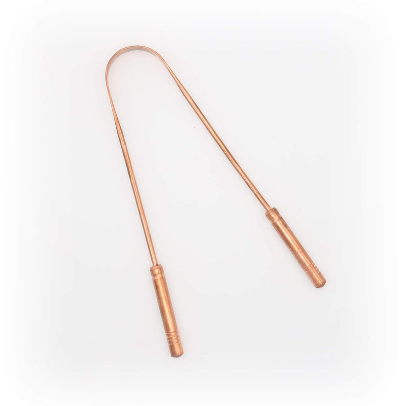[Australia] - Pure Copper Tongue Scraper for Adults & Kids - Natural Tongue Cleaner for Bad Breath Treatment - Ayurvedic Tongue Scraper with Case by PURE EARTH essentials (1 Piece/Pack) 1 