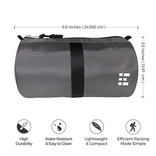 [Australia] - Zero Grid Travel Dopp Bag - Toiletry Kit for Men, Shadow One Size Dark Shadow 