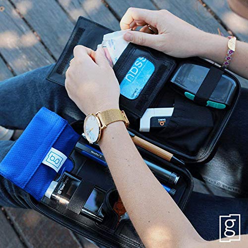 [Australia] - Glucology Diabetic Travel Case - Organizer for Blood Sugar Test Strips, Medication, Glucose Meter, Pills, Tablets, Pens, Insulin Syringes, Needles, Lancets (Blue, Classic)… Blue 