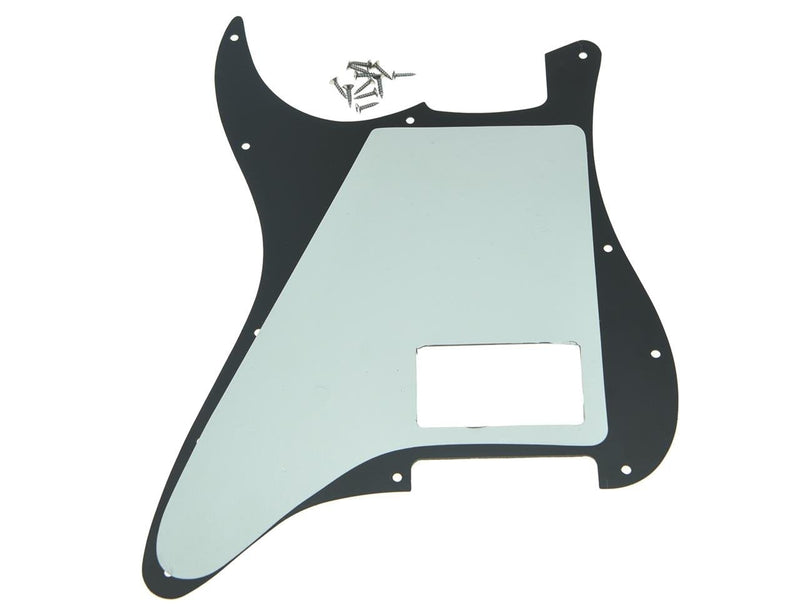 [Australia] - KAISH 11 Hole ST/Strat Style One Humbucker Guitar Pickguard Scratch Plate for Delonge Stratocaster/Strat Black Pearl 