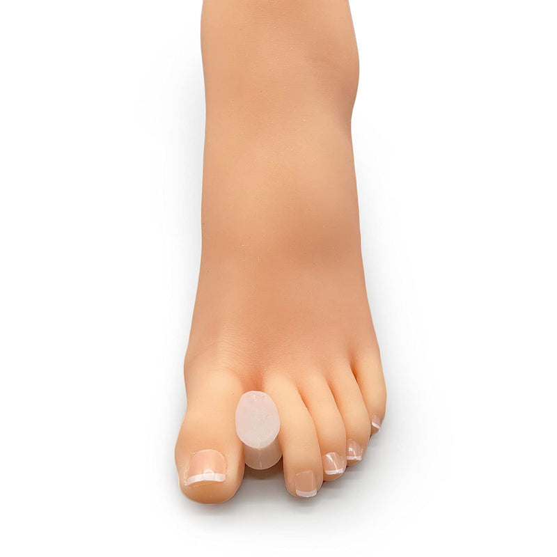 [Australia] - Pure Stride Gel Toe Spreaders, Professional Foot Pads - Comforts Bunions and Corns, Toe Separator, Spacer and Spreader for Toes, Pain Relief for Callus - 1 Medium, 1 Small 1 Small - 1 Medium 