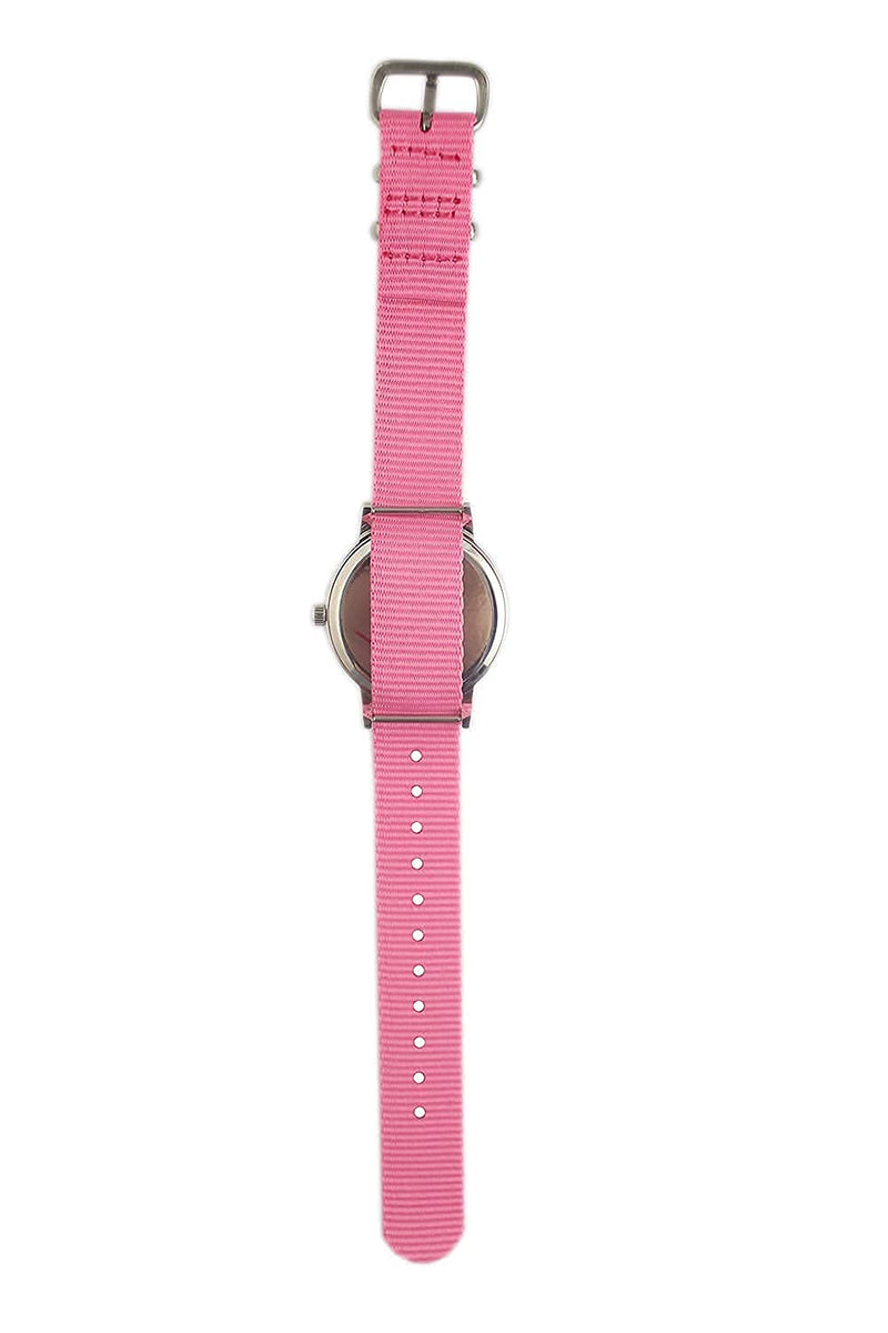 [Australia] - Bigbangbang Kids Analog Watch, Read Easily Children's First Watch Daily, Wrist Watch for Boys and Girls with Soft Cloth Strap,Learning time,Pink Strap 