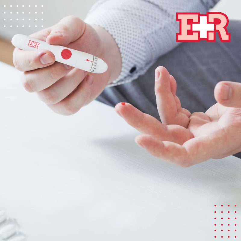 [Australia] - Ever Ready First Aid Lancing Device with 100 30 Gauge Twist Lancets for Blood Sugar Testing 