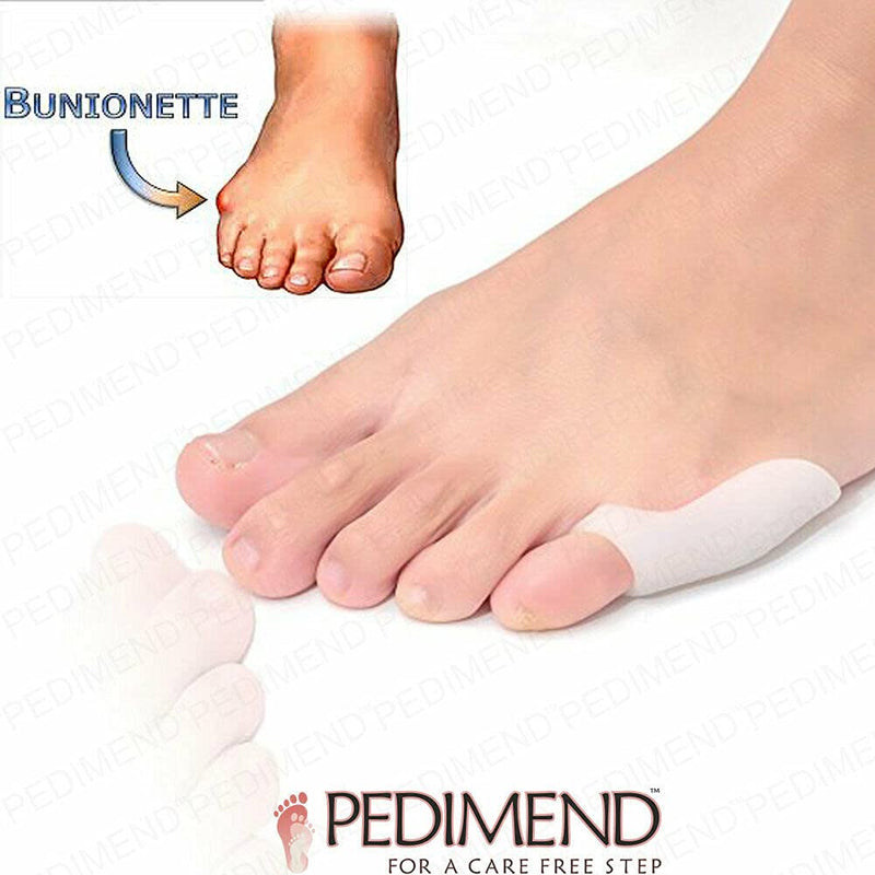 [Australia] - Pedimend™ Small Toe Gel Separators | Little Toe Bunion Cover Pads | Bunionette Protector Guard Sleeve| Pinky Finger Hallus Valgus Toe Cushion Stretchers 