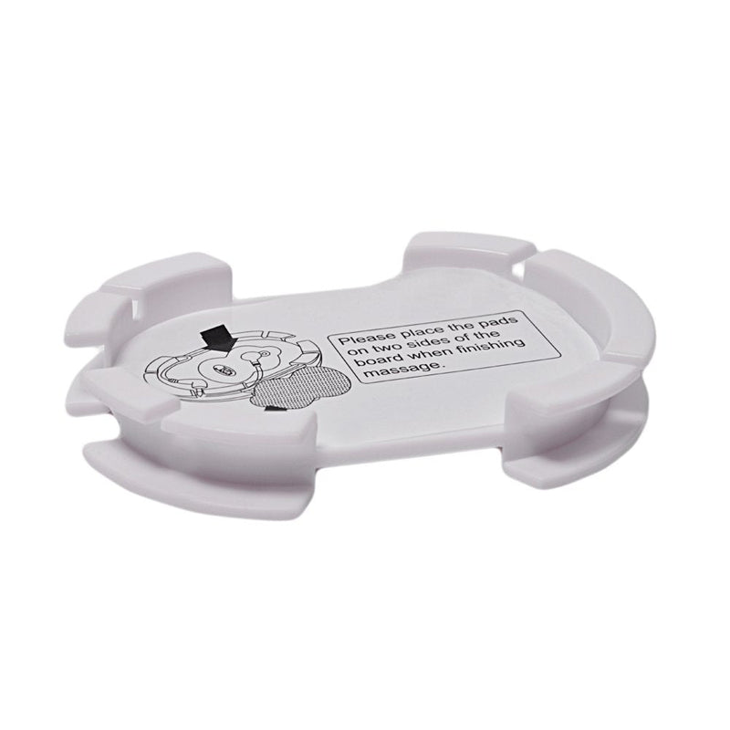 [Australia] - Tens Unit Pads Patches Holder with Extra Replacement Reusable Electrodes 8 Pairs Stick-on Snap on Pads 510(k) Cleared for TechCare Massagers iRest Massager Unimed Massager Tens Machine Device 