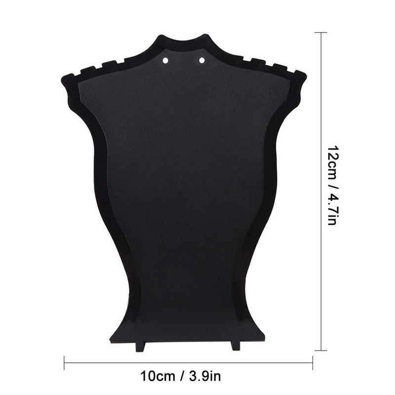 [Australia] - Necklace Display Stand - Mannequin Bust Store Display Stand for Storage and Presentation of Jewelry - Not Easy to Deform(Black) Black 
