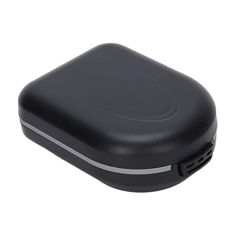 [Australia] - Semiter Summer gift Waterproof Hearing Aid Storage Case, Black Hearing Aid Case, Hearing Aid Storage Drop Resistance Store Hearing Aids for Behind?the?Ear Hearing Aid 
