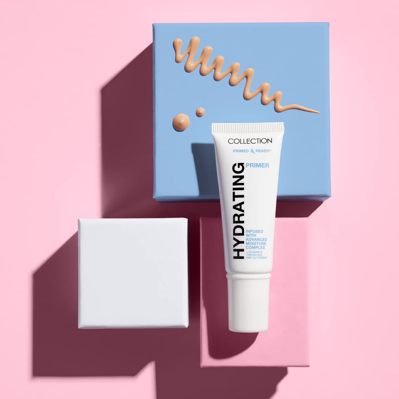 [Australia] - Collection Cosmetics Primed and Ready Hydrating Primer, Locks in Moisture, 20ml, Hydration, Clear 