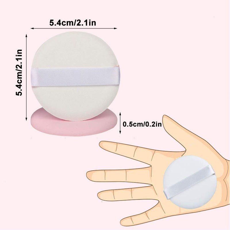 [Australia] - 42 PCS Cosmetic Powder Puff For Face Powder, Makeup Foundation Sponge Air Cushion Powder Puff, Round Latex-free Blending Sponge for Liquid Foundation, Cream, Powder, Concealer 42 Pcs 