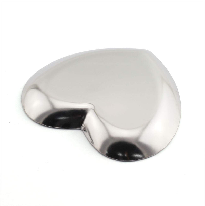 [Australia] - JCBIZ 1 Piece Silver Luxurious Metal Storage Tray Heart Shaped Jewelry Display Tray Home Decoration Serving Plate Craft for Table Organizer 