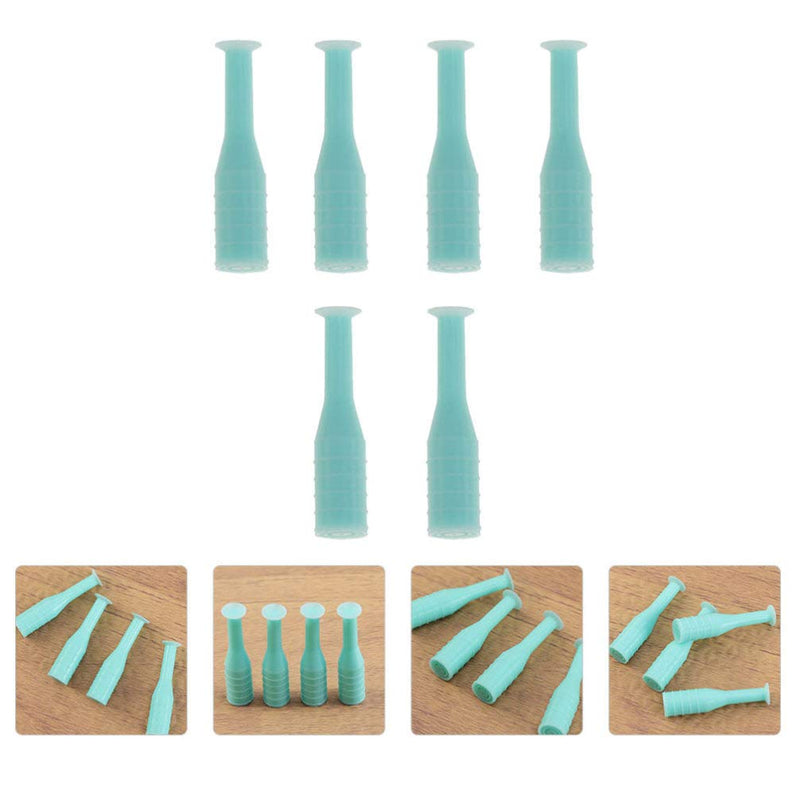 [Australia] - EXCEART Scleral Cup Contact Lens Handler, 8pcs Soft Hard Contact Lens Inserter Remover Contact Lens Suction Cup Stick Tool Without Bottle for Travel Home Use Green 
