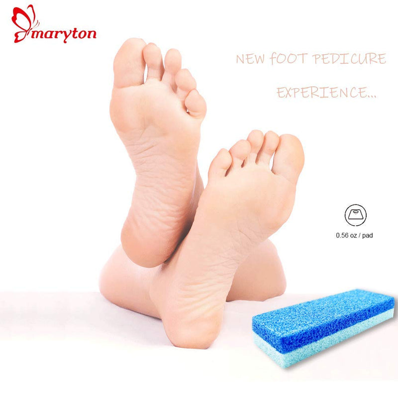 [Australia] - Maryton Foot Pumice Stone for Feet Hard Skin Callus Remover and Scrubber (Pack of 4) (Blue) Blue 
