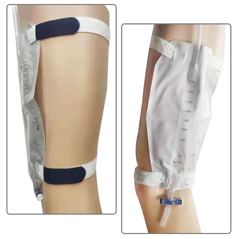 [Australia] - Catheter Fixation 2 Pcs Straps Comfortable Catheter Leg Straps Durable Drainage Bag Straps for Patients with Reduced Mobility Hospital 