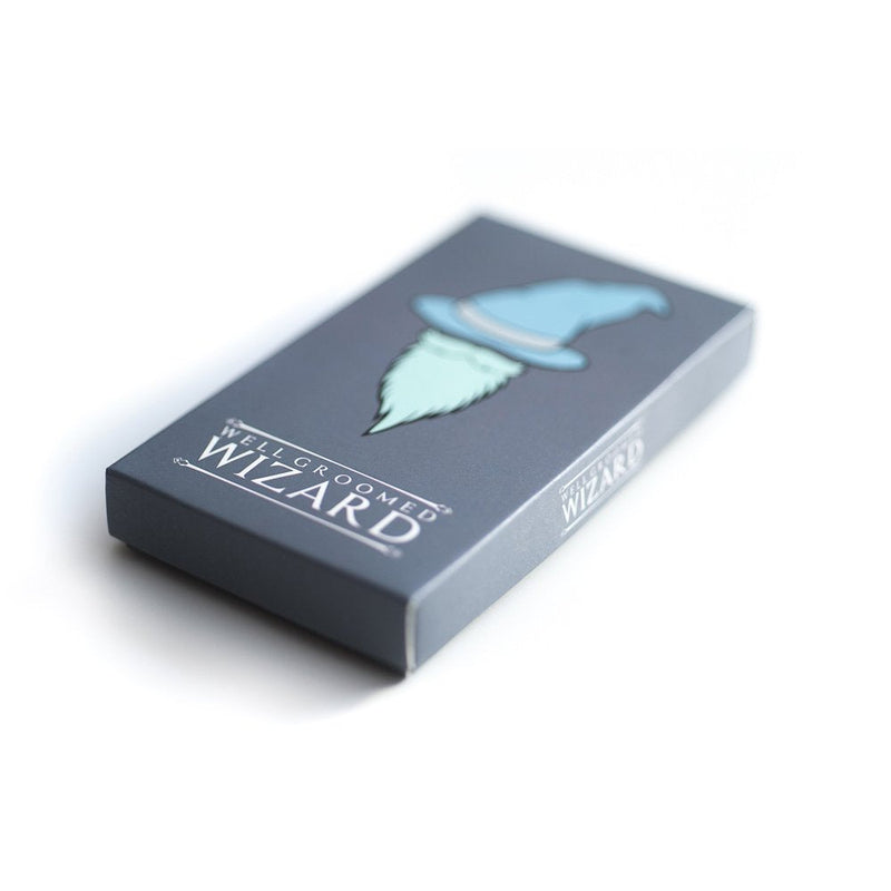 [Australia] - Well Groomed Wizard Wooden Beard Comb for Men, double sided Anti-static Beard Grooming Comb 