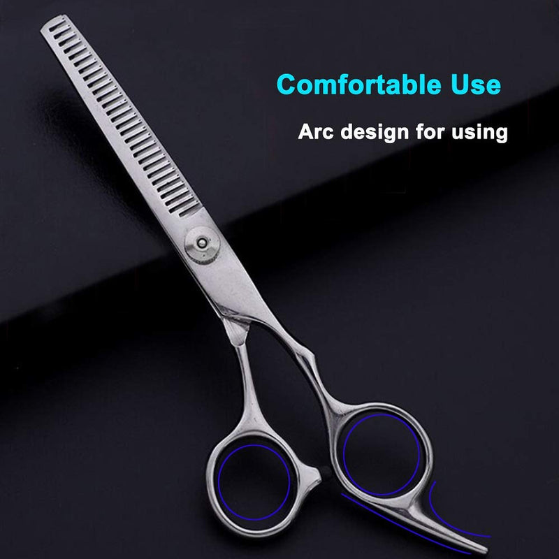 [Australia] - Hair Thinning Shears, Hair Cutting Scissors (6.7 Inches) with Fine Adjustable Tension Screw and 1 Piece Wipe Cloth Hair Thinning Shears 