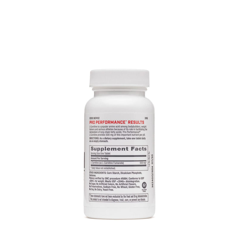 [Australia] - GNC Pro Performance L-Carnitine, 60 Tablets, Supports Muscle Recovery 