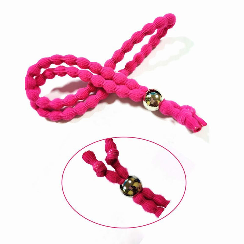 [Australia] - 4Pcs Adjustable Hair Ties Ponytail Holders Nonslip Hairbands Hair Adjustable Hairbands Curly Hair Bands for Women Girls (2 Size) 