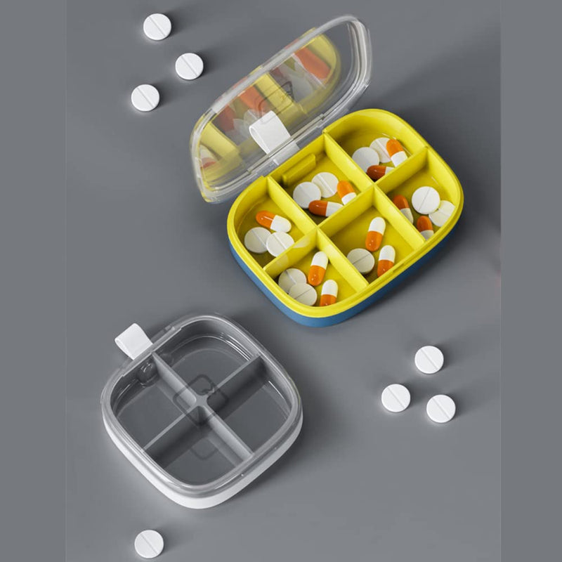 [Australia] - 2 PCS Pill Box Organizer Portable Pill Case Waterproof Large Pill Dispenser for Medication Medicine Vitamin 