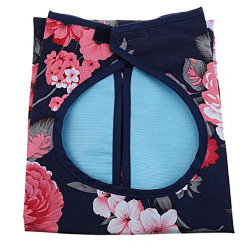 [Australia] - Adult Bibs Waterproof Washable Dining Bibs Reusable Clothing Protector fit for The Elderly,Patient (Hibiscus) Hibiscus 