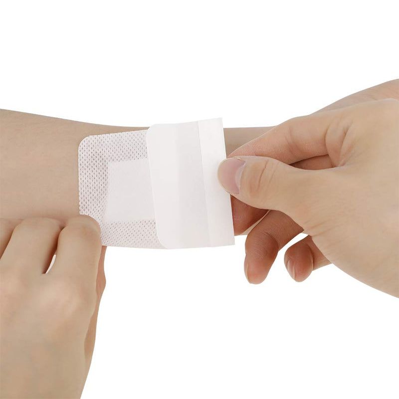 [Australia] - RosewineC Adhesive Sterile Wound Dressings,Suitable for Cuts and Grazes, Diabetic Leg Ulcers, Venous Leg Ulcers,Small Pressure Sores (60mm x 70mm),Pack of 50 