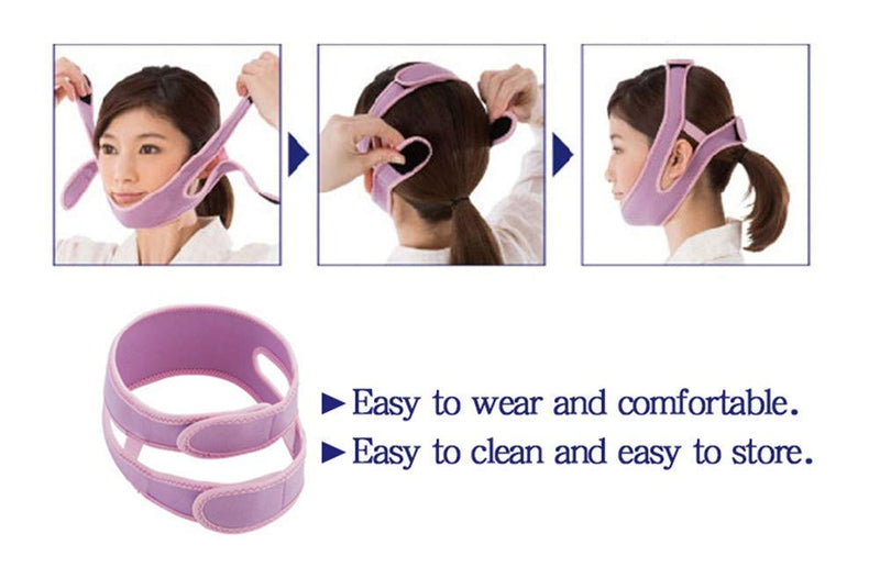 [Australia] - MUYDZ Anti Snore Chin Strap to Help Good Sleep Stop Snoring Sleep Aids Solution for Men Women Kids (Purple) Purple 