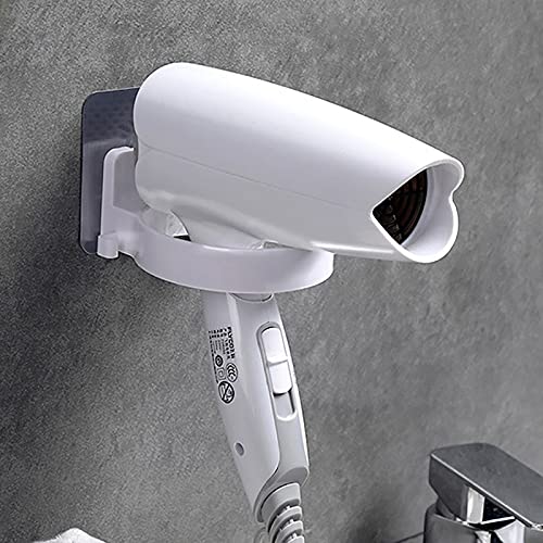 [Australia] - IKAAR 2pcs Hair Dryer & Straightener Holder Wall-Mounted Hair Dryer Holder Punch-free Bathroom Storage Rack Holder Salon Styling Hairdressing Dryer Hanger 