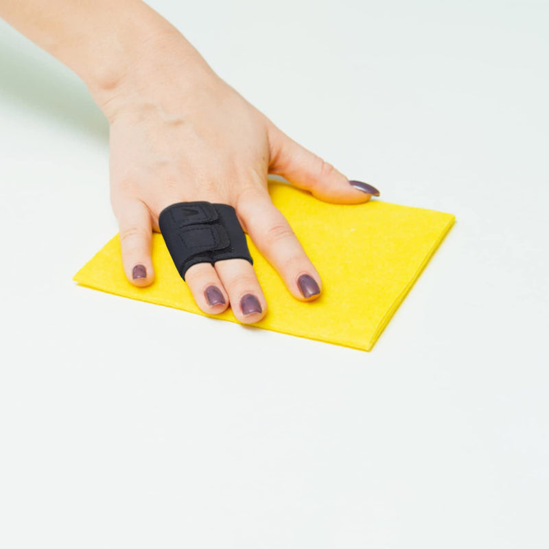 [Australia] - VHOPMORE Finger Splint Wraps Reusable Finger Buddy Tape Adjustable Finger Brace Trigger Finger Splints Mallet Finger Support Compression Finger Sleeves for Arthritis Pain Relief, Sport Injury - M Medium 